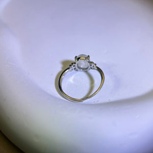 Moonstone Adjustable Ring 冰长石月光石镶嵌活口戒指