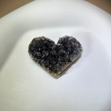 将图片加载到图库查看器，Amethyst Love Heart Cluster 紫水晶爱心晶簇
