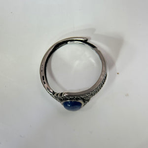 Blue Kyanite Adjustable Ring 蓝晶石镶嵌活口戒指