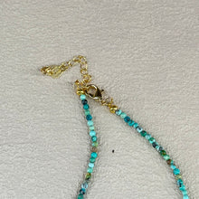 Load image into Gallery viewer, Blue Turquoise White Freshwater Pearl Dream Catcher Pendant Beads Necklace 蓝色松石白色淡水珍珠捕梦网吊坠珠链项链
