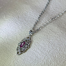 Load image into Gallery viewer, Pink Ruby Pendant 粉色红宝石镶嵌吊坠
