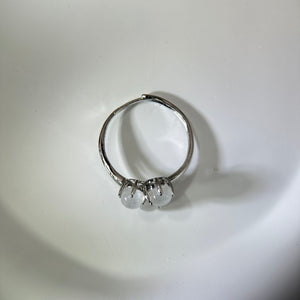 Moonstone Adjustable Ring 冰长石月光石镶嵌活口戒指