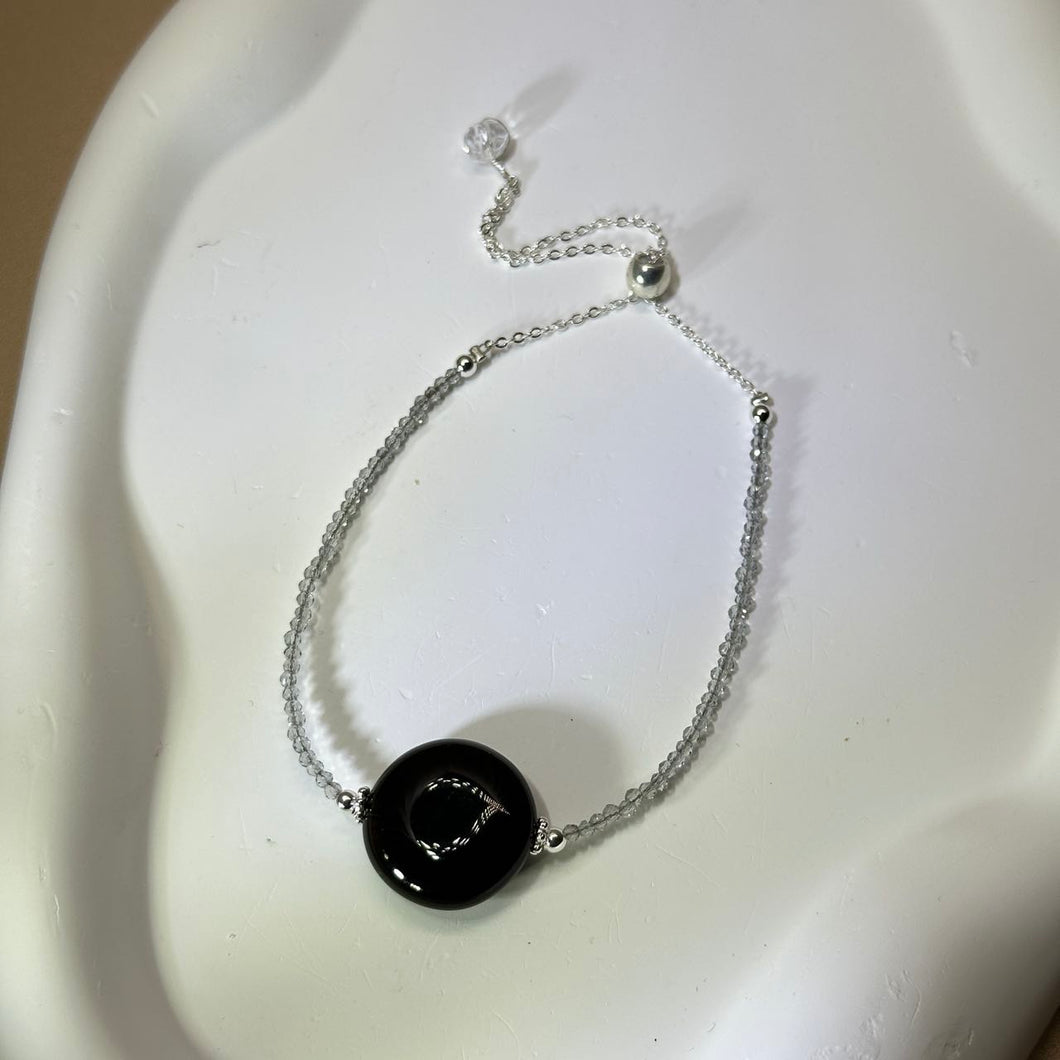 Smoky Quartz Beads Bracelet 茶水晶珠链手链