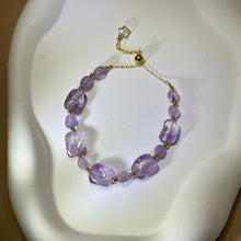 Load image into Gallery viewer, Amethyst Beads Bracelet 紫水晶珠链手链
