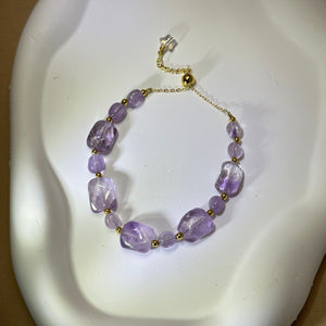 Amethyst Beads Bracelet 紫水晶珠链手链