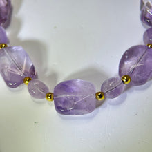 Load image into Gallery viewer, Amethyst Beads Bracelet 紫水晶珠链手链
