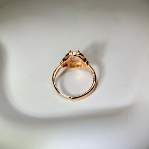 Rose Quartz Adjustable Ring 粉水晶镶嵌活口戒指