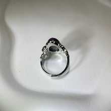 将图片加载到图库查看器，Charoite Adjustable Ring 紫龙晶镶嵌活口戒指
