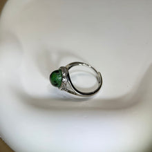 Load image into Gallery viewer, Zoisite Adjustable Ring 红绿宝黝帘石镶嵌活口戒指
