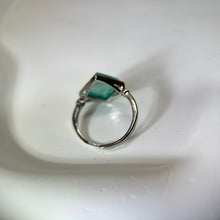 将图片加载到图库查看器，Amazonite Adjustable Ring 天河石镶嵌活口戒指
