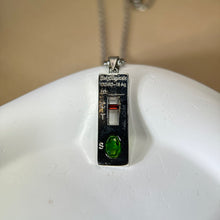 将图片加载到图库查看器，Chrome Diopside Pendant 透辉石镶嵌吊坠
