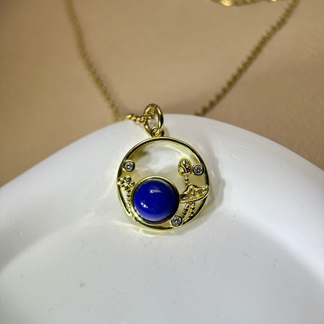 Lapis Lazuli Pendant 青金石镶嵌吊坠