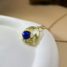 Load image into Gallery viewer, Lapis Lazuli Pendant 青金石镶嵌吊坠
