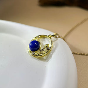 Lapis Lazuli Pendant 青金石镶嵌吊坠