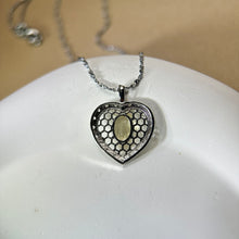 Load image into Gallery viewer, Citrine Love Heart Pendant 黄水晶镶嵌爱心吊坠
