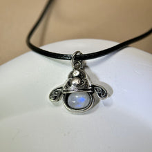 Load image into Gallery viewer, Moonstone Character Pendant Necklace 冰长石月光石镶嵌状元郎吊坠项链
