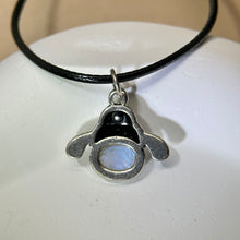 将图片加载到图库查看器，Moonstone Character Pendant Necklace 冰长石月光石镶嵌状元郎吊坠项链
