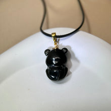 将图片加载到图库查看器，Green Nephrite Baby Tiger Pendant Necklace 和田玉青玉老虎宝宝吊坠项链
