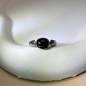 Hypersthene Adjustable Ring 金运石镶嵌活口戒指