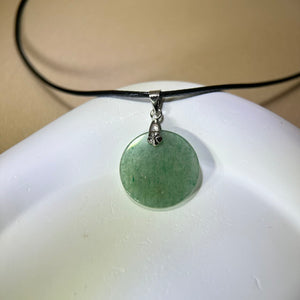 Green Strawberry Quartz Pendant Necklace 绿色草莓晶吊坠项链