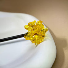 将图片加载到图库查看器，Citrine Blackwood Hair Pin 黄水晶黑檀木发簪
