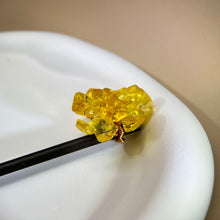 将图片加载到图库查看器，Citrine Blackwood Hair Pin 黄水晶黑檀木发簪
