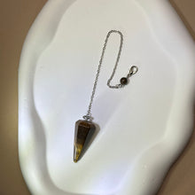 Load image into Gallery viewer, Yellow Tiger&#39;s Eye Pendulum Ornament Bag Charm Car Charm 黄色虎眼石灵摆挂饰包挂车挂
