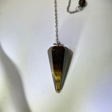 将图片加载到图库查看器，Yellow Tiger&#39;s Eye Pendulum Ornament Bag Charm Car Charm 黄色虎眼石灵摆挂饰包挂车挂
