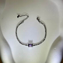 将图片加载到图库查看器，Amethyst Bracelet 紫水晶镶嵌手链
