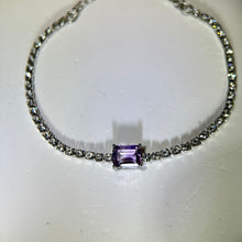 Load image into Gallery viewer, Amethyst Bracelet 紫水晶镶嵌手链
