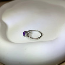 Load image into Gallery viewer, 925 Silver Purple Sugilite Adjustable Ring 紫色舒俱来银镶嵌活口戒指
