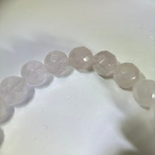 将图片加载到图库查看器，Rose Quartz Clear Quartz Beads Bracelet 粉水晶白水晶手串
