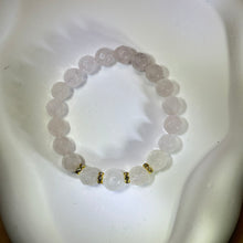 Load image into Gallery viewer, Rose Quartz Clear Quartz Beads Bracelet 粉水晶白水晶手串
