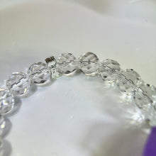 Load image into Gallery viewer, Clear Quartz Amethyst Beads Bracelet 白水晶紫水晶手串
