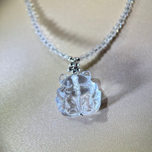 Load image into Gallery viewer, Clear Quartz Nine-Tails Fox Pendant Beads Necklace 白水晶九尾狐吊坠珠链项链
