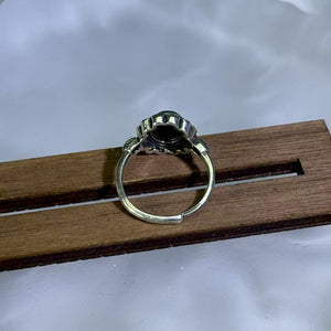 Malachite Adjustable Ring 孔雀石镶嵌活口戒指