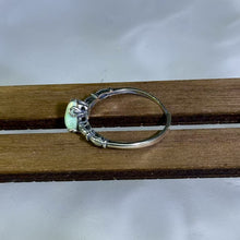 Load image into Gallery viewer, 925 Silver White Opal Adjustable Ring 白欧泊银镶嵌活口戒指
