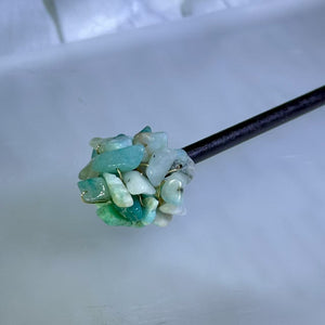 Green Aventurine Ebony Hairpin 绿色东陵玉乌木发簪