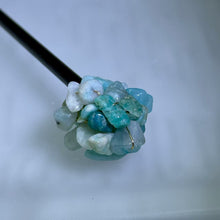 Load image into Gallery viewer, Green Aventurine Ebony Hairpin 绿色东陵玉乌木发簪
