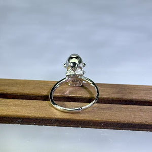 Labradorite Astronaut Adjustable Ring 拉长石灰月光石太空人活口戒指