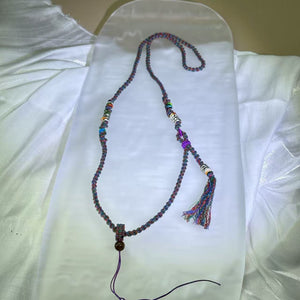 Handmade Blue Cotton Necklace Cord 蓝色棉线手编项链绳