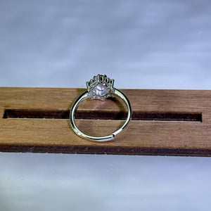Lemon Green Tourmaline Adjustable Ring 黄绿色碧玺活口戒指