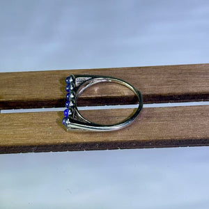 Lapis Lazuli Beaded Adjustable Ring 青金石圆珠活口戒指