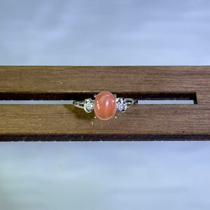 Rhodochrosite Adjustable Ring 红纹石活口戒指