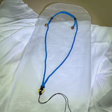 Load image into Gallery viewer, Handmade Teal Blue Necklace Cord 青蓝手编项链绳
