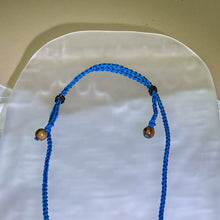 Load image into Gallery viewer, Handmade Teal Blue Necklace Cord 青蓝手编项链绳
