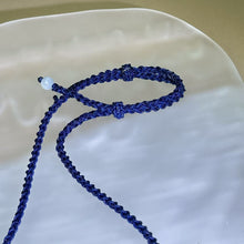 Load image into Gallery viewer, Handmade Dark Blue Cord Necklace 深蓝色手编项链绳

