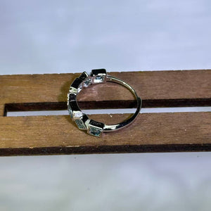 London Blue Topaz Adjustable Ring 伦敦蓝托帕石镶嵌活口戒指