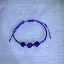 Load image into Gallery viewer, Amethyst Handwoven Bracelet 紫水晶手编手链
