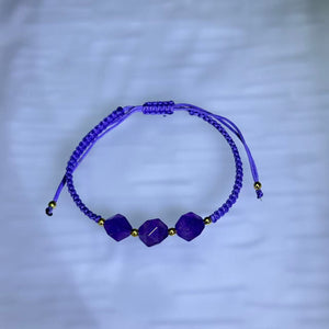 Amethyst Handwoven Bracelet 紫水晶手编手链